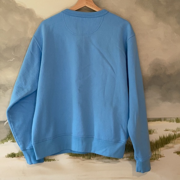 Champion Powerblend Fleece Crew Sweatshirt- Blue M - Picture 5 of 10